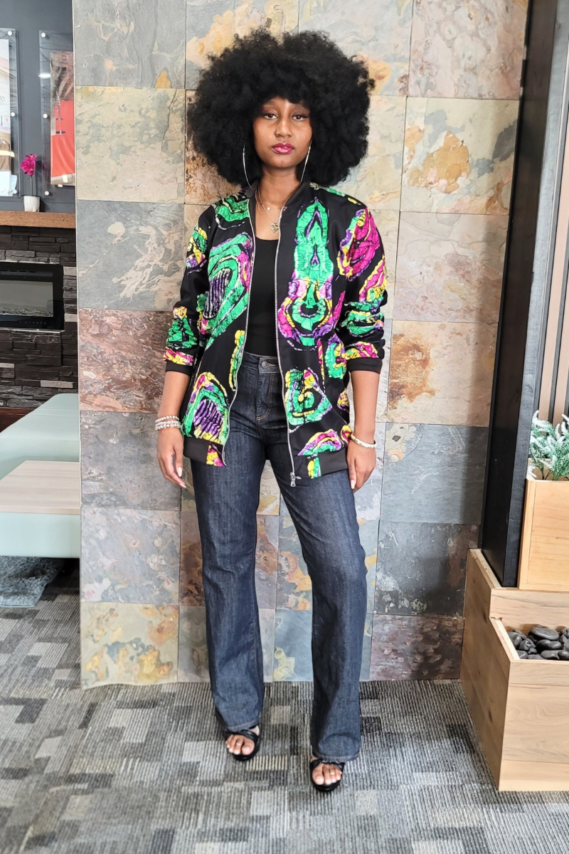 TEVI BOMBER JACKET- GREEN