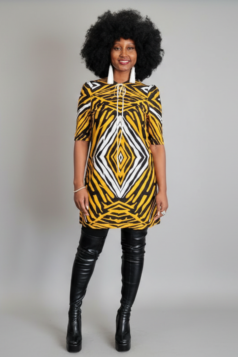 GANBATTE SHEATH DRESS