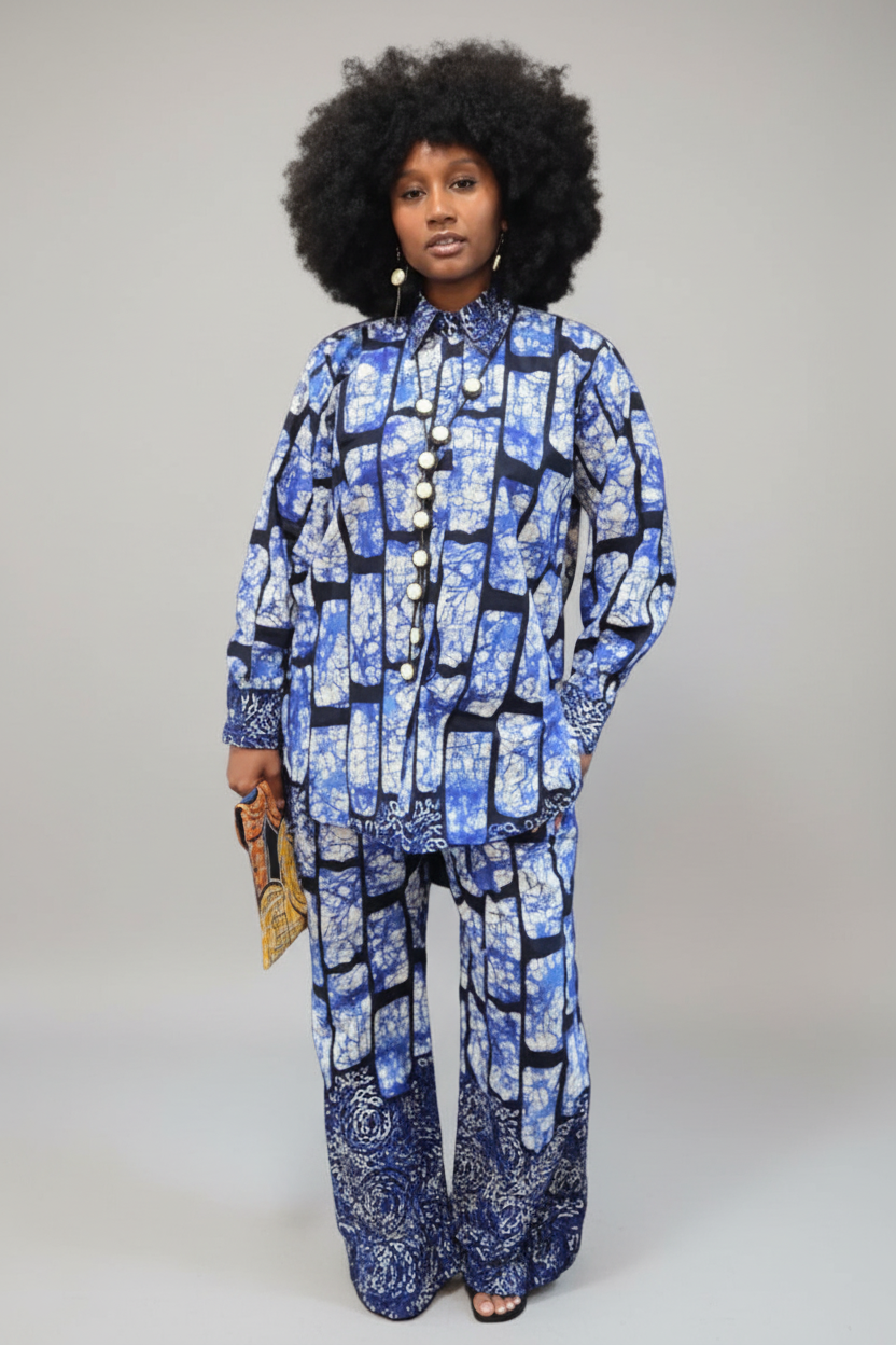 LAPIS SHIRT AND PANT SET