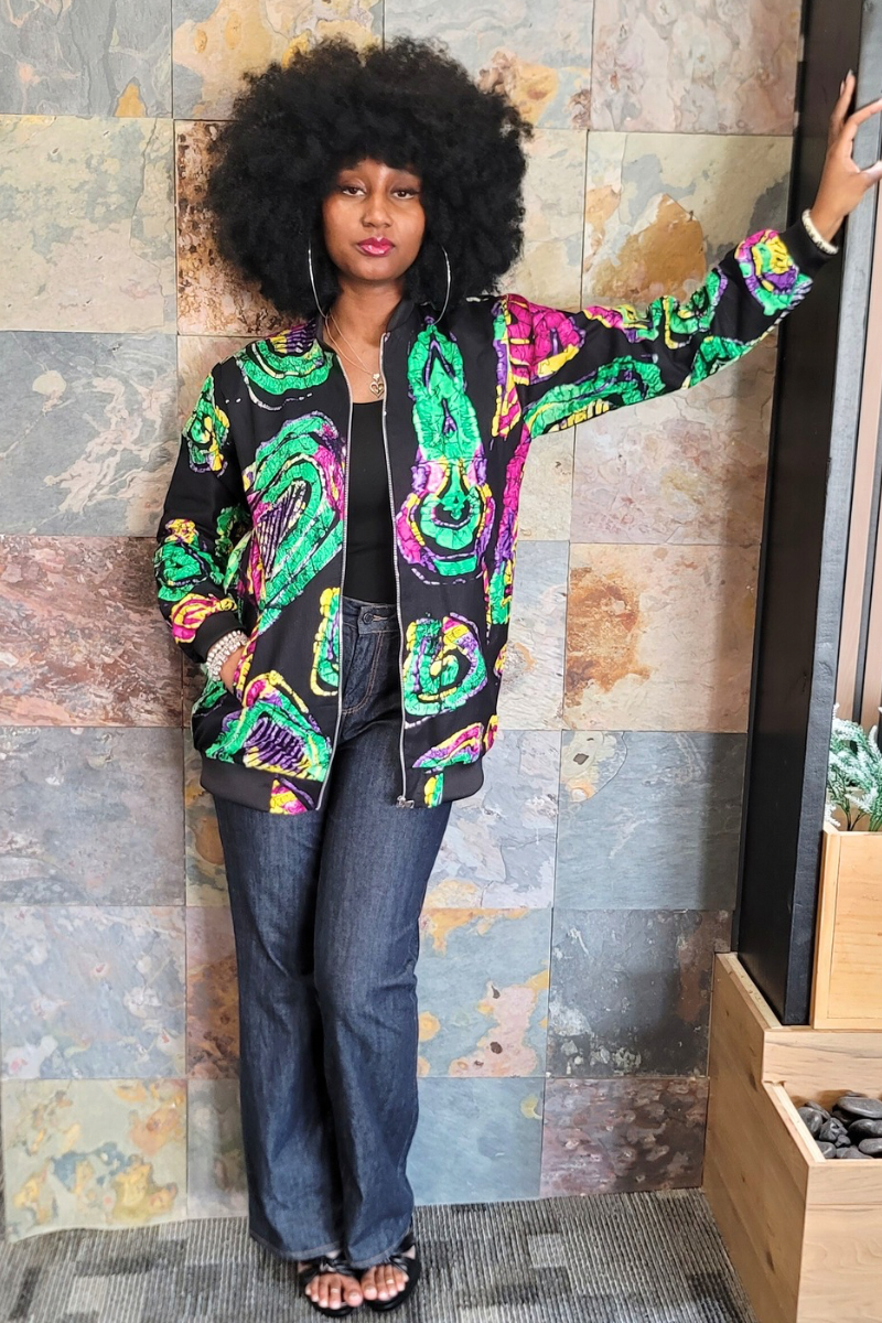 TEVI BOMBER JACKET- GREEN